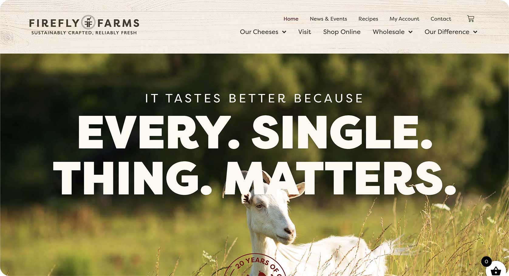 Firefly Farms Custom Website Design