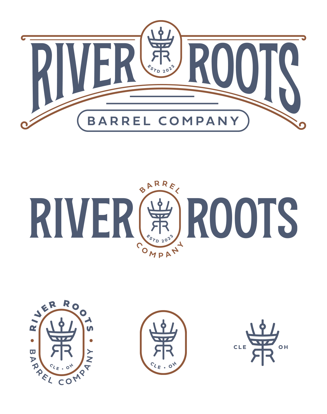 River Roots Barrel Company Logos