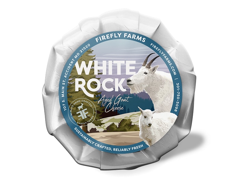 Firefly Farms White Rock Label