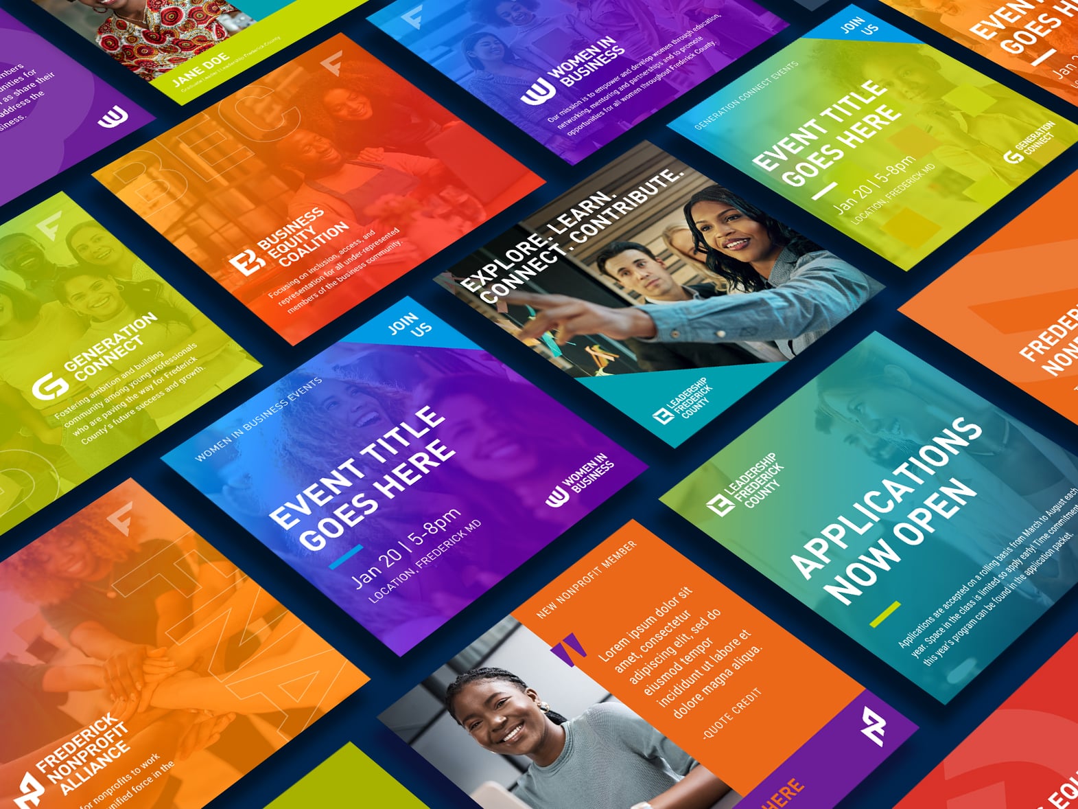 Frederick County Chamber of Commerce Department Identities