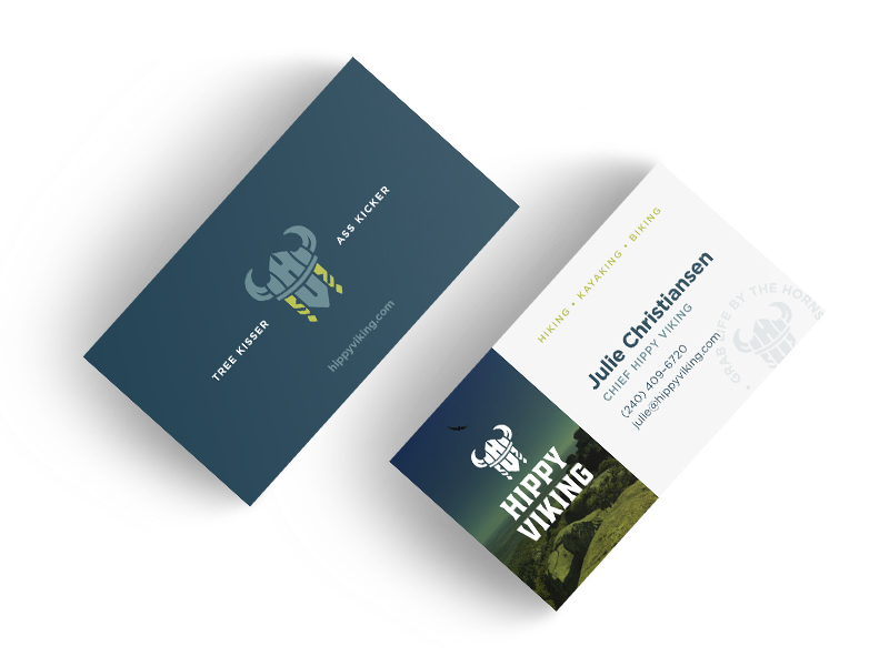 Hippy Viking Business Cards
