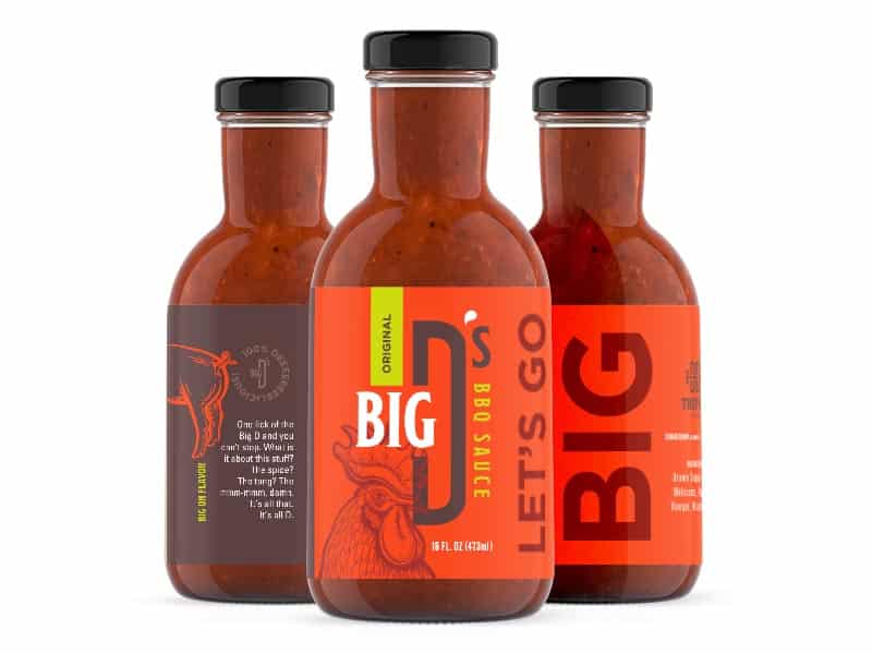 Big D's BBQ Sauce Packaging 