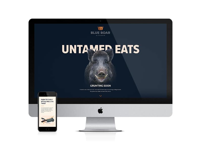 Blue Boar Kitchen Website