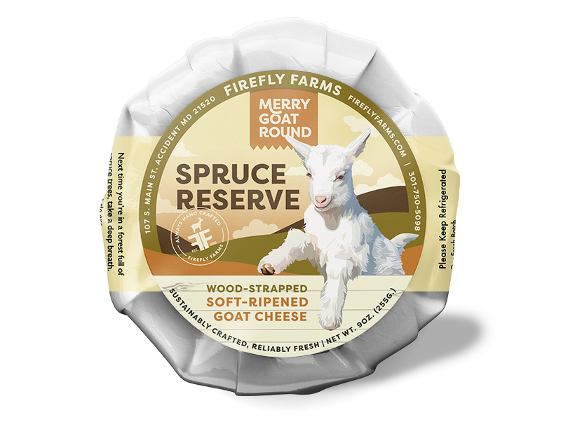 Firefly Farms Spruce Reserve Cheese Label 