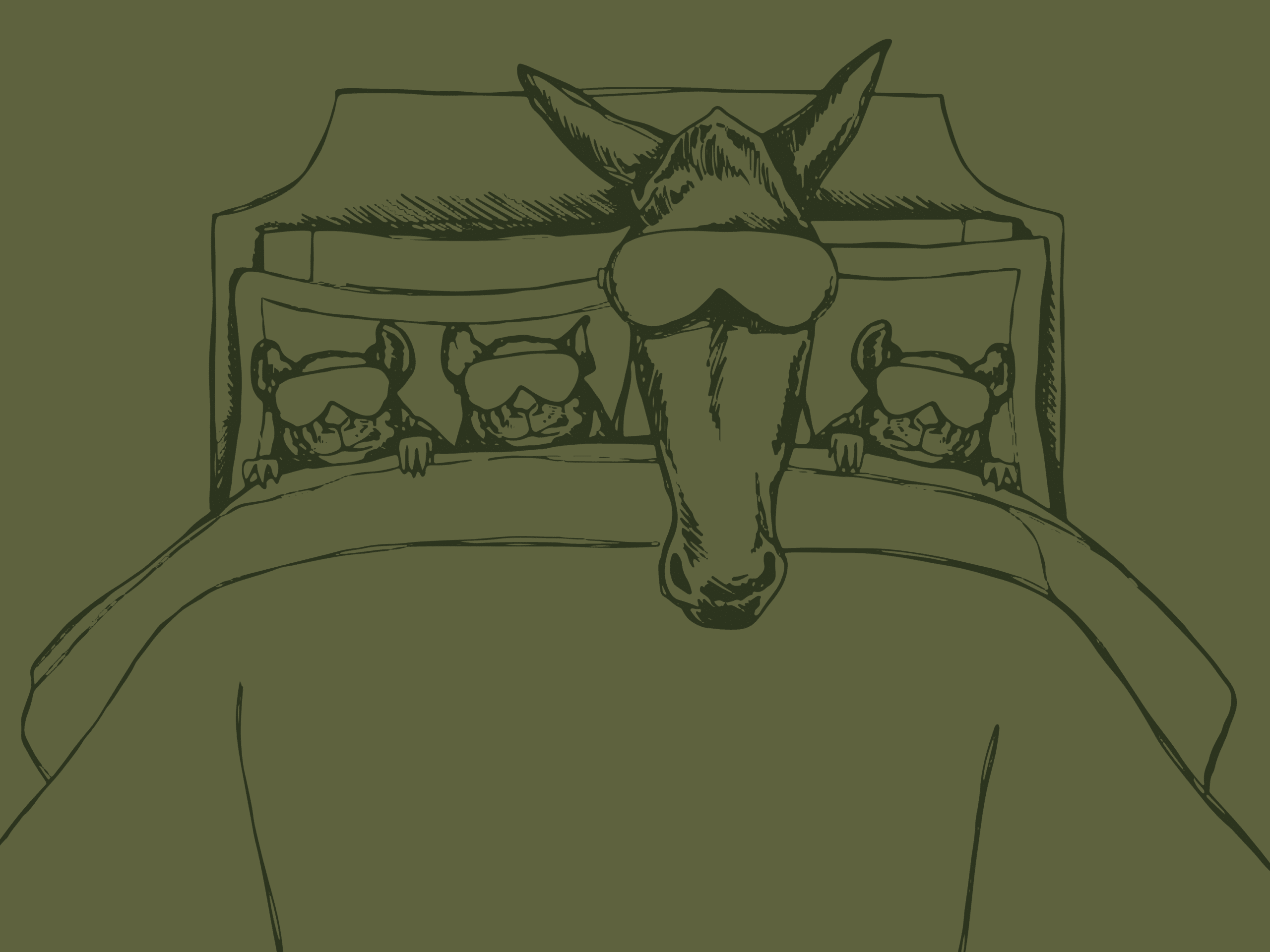 Mischief and the Mule Stay Illustration