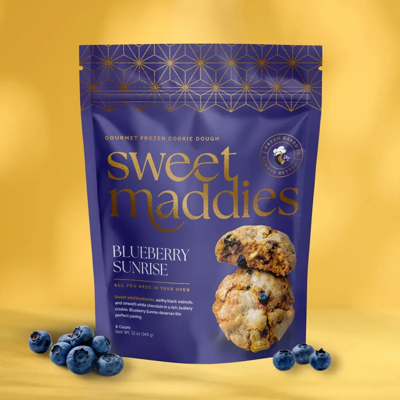 Blueberry Cookie Pouch Design