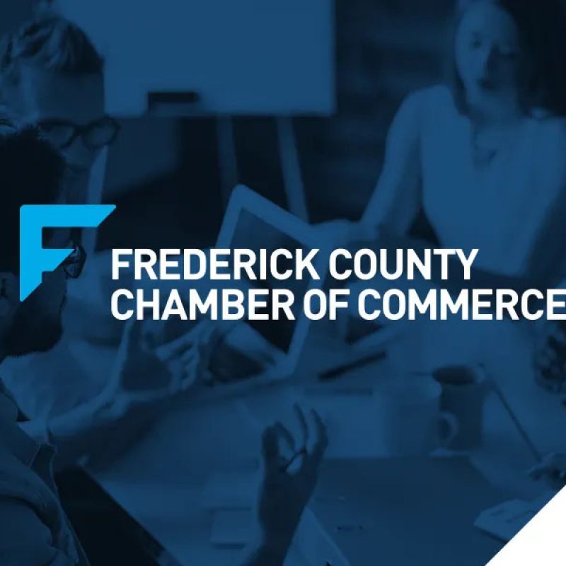 Frederick County Chamber: Clean corporate branding and logo design for the Frederick County Chamber of Commerce.