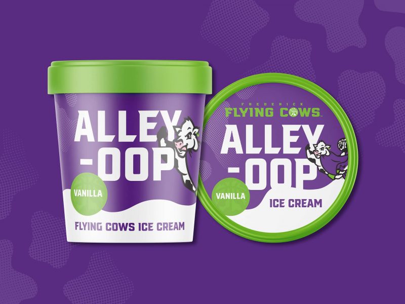 Octavo Designs: Frederick Flying Cows Ice Cream Label Designs