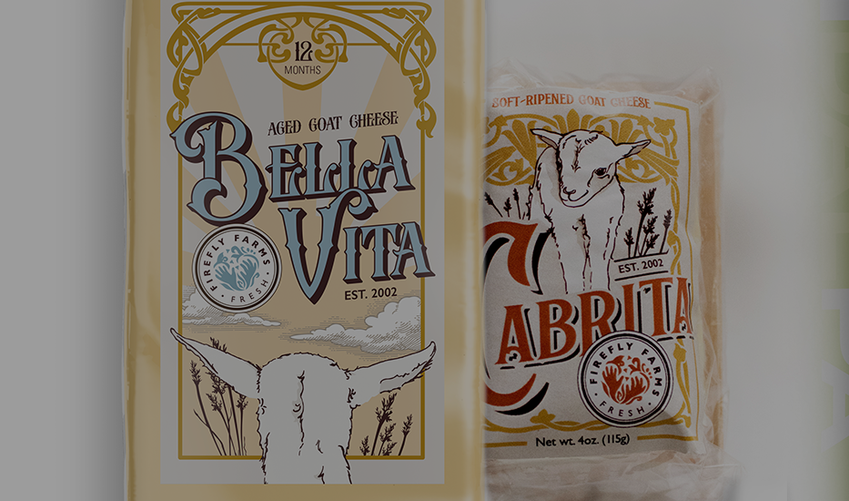 Firefly Farms Cheese Label Designs