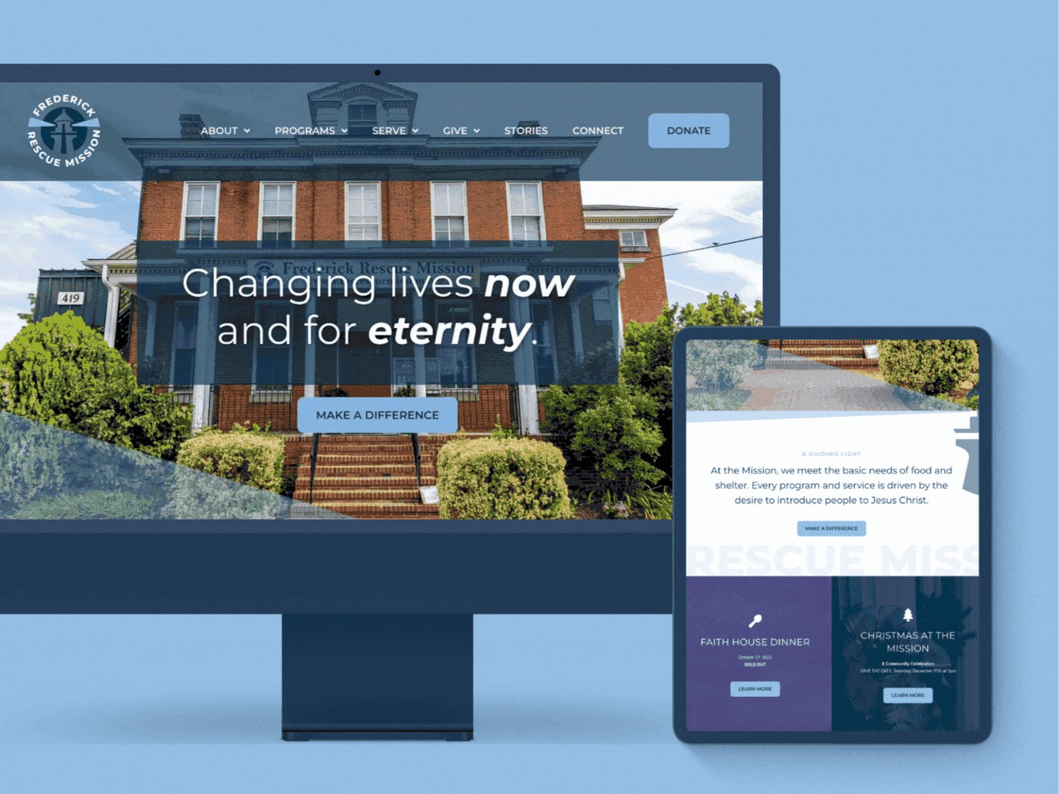 Frederick Rescue Mission Website Design