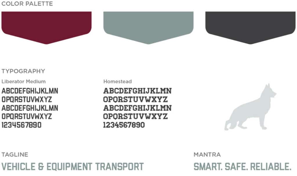 Freight Dog Hauling Color Palette