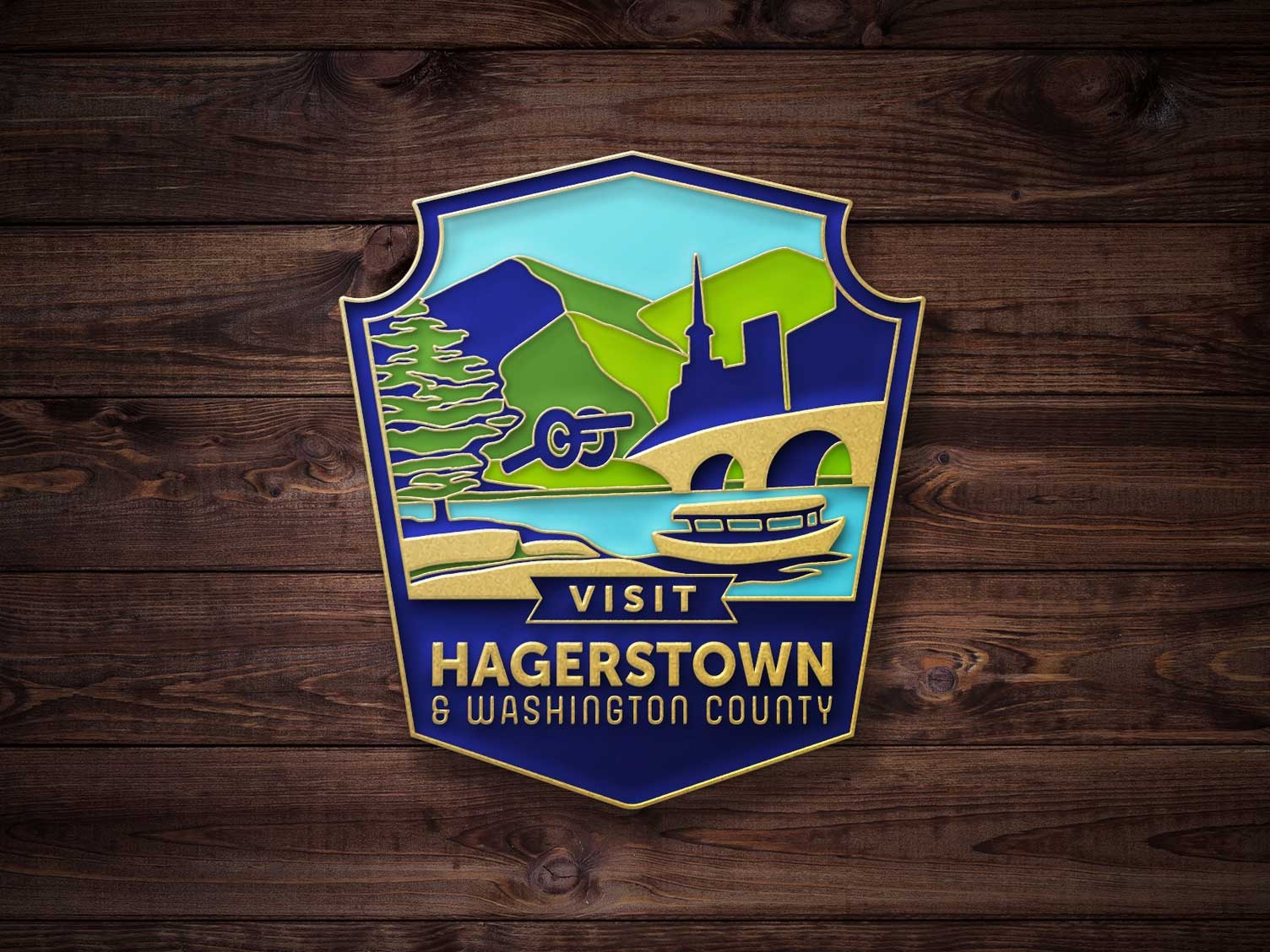 Visit Hagerstown & Washington County Pin Design