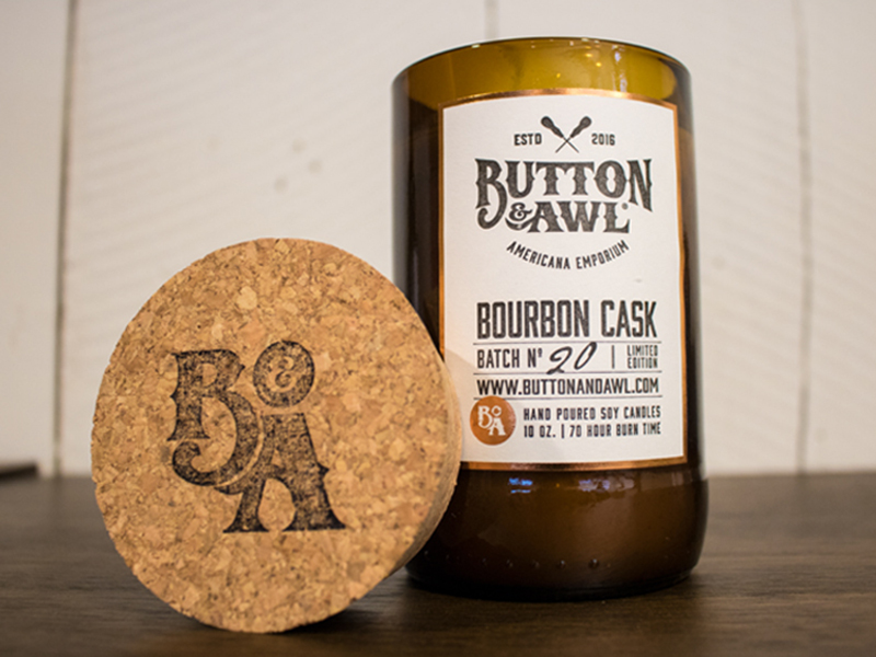 Button & Awl Candle