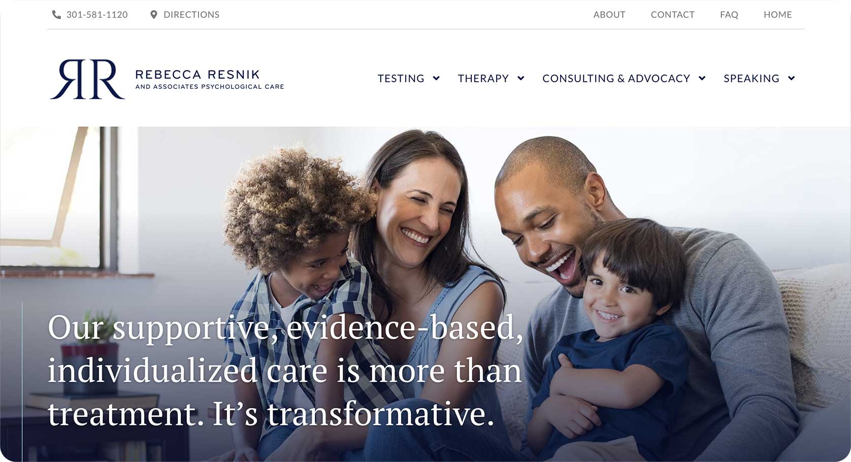 Resnik Psychology Custom Website Design